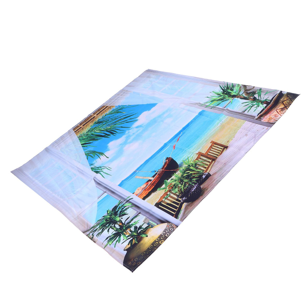 Home Tapestry Landscape Pattern Polyester Fabric Hanging Blanket for Bedroom Balcony150x150cm