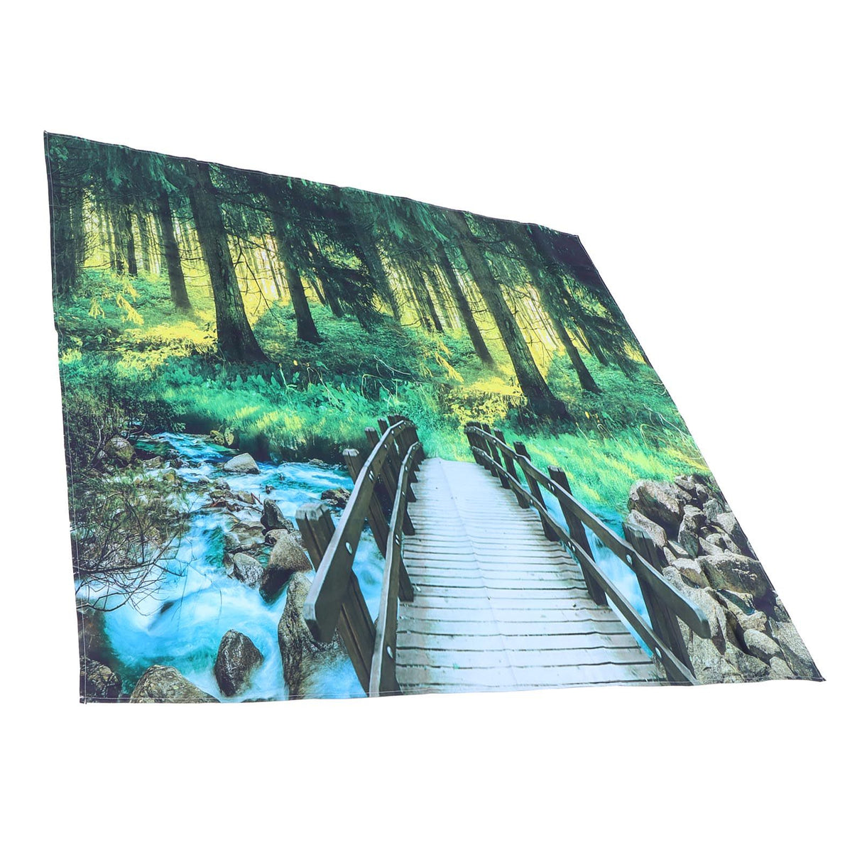 Polyester Tapestry Forest Landscape Pattern Wall Hanging Blanket Bedroom Dormitory Decors230x180cm