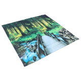 Polyester Tapestry Forest Landscape Pattern Wall Hanging Blanket Bedroom Dormitory Decors150x150cm