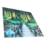 Polyester Tapestry Forest Landscape Pattern Wall Hanging Blanket Bedroom Dormitory Decors150x150cm - 45-Degree Angle