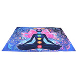 Wall Tapestry Nordic Style Polyester Fiber Wall Hanging Blanket Background Art Decors150x150cm - Front View