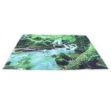 Forest Stream Scenery Tapestry Background Wall Hanging Decorative Blanket for Home Use150x150cm