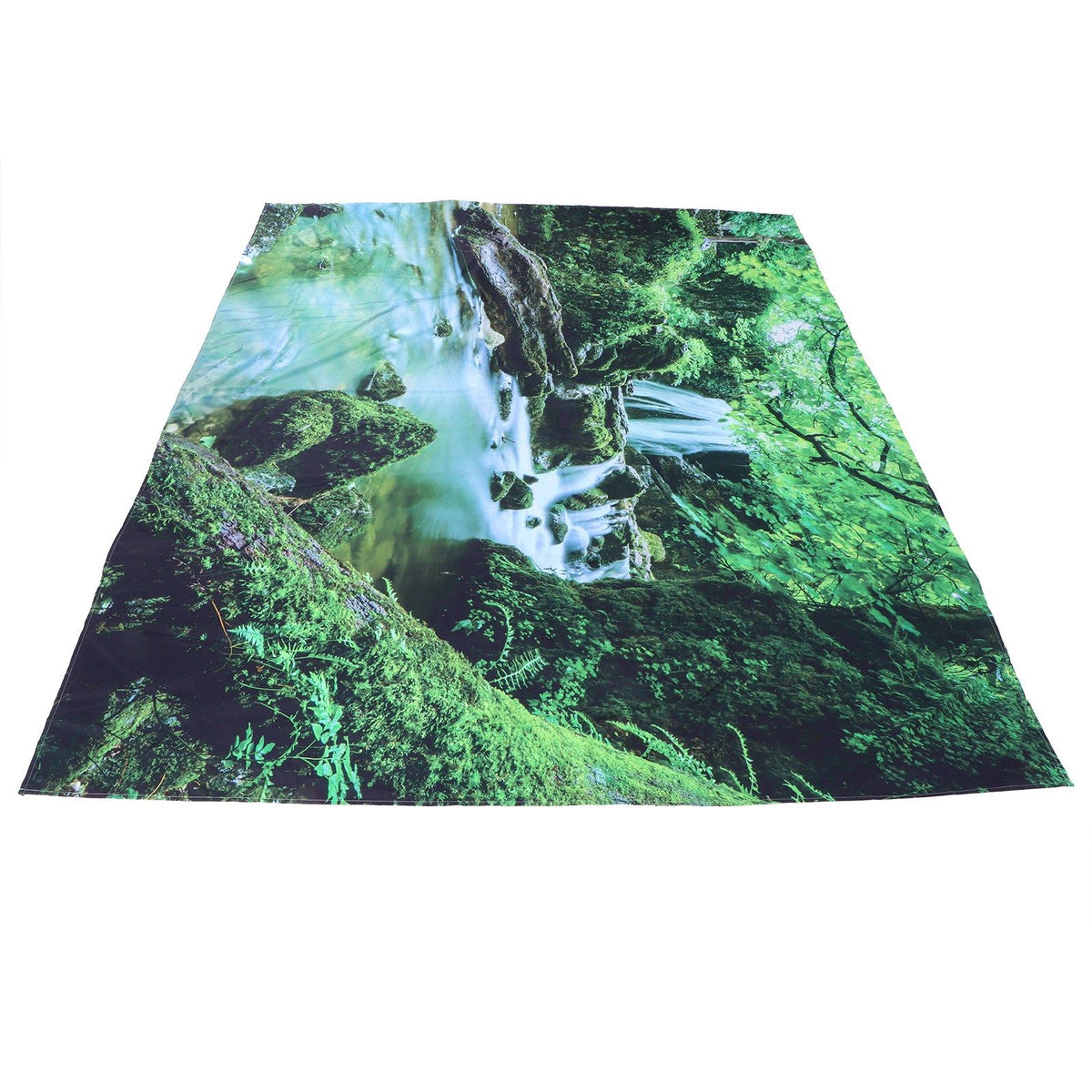 Forest Stream Scenery Tapestry Background Wall Hanging Decorative Blanket for Home Use150x150cm