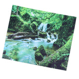 Forest Stream Scenery Tapestry Background Wall Hanging Decorative Blanket for Home Use150x150cm
