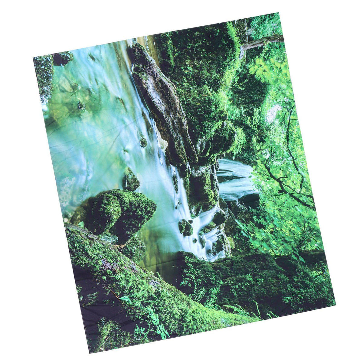 Forest Stream Scenery Tapestry Background Wall Hanging Decorative Blanket for Home Use150x150cm