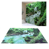 Forest Stream Scenery Tapestry Background Wall Hanging Decorative Blanket for Home Use150x150cm