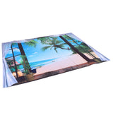 Window Beach Landscape Pattern Tapestry Wall Hanging for Living Room Bedroom Art Decor230x180cm