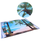 Window Beach Landscape Pattern Tapestry Wall Hanging for Living Room Bedroom Art Decor230x180cm