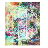 Abstract Geometric Pattern Tapestry Wall Hanging for Living Room Bedroom Art Decor230x180cm - Front View