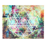Abstract Geometric Pattern Tapestry Wall Hanging for Living Room Bedroom Art Decor200x150cm