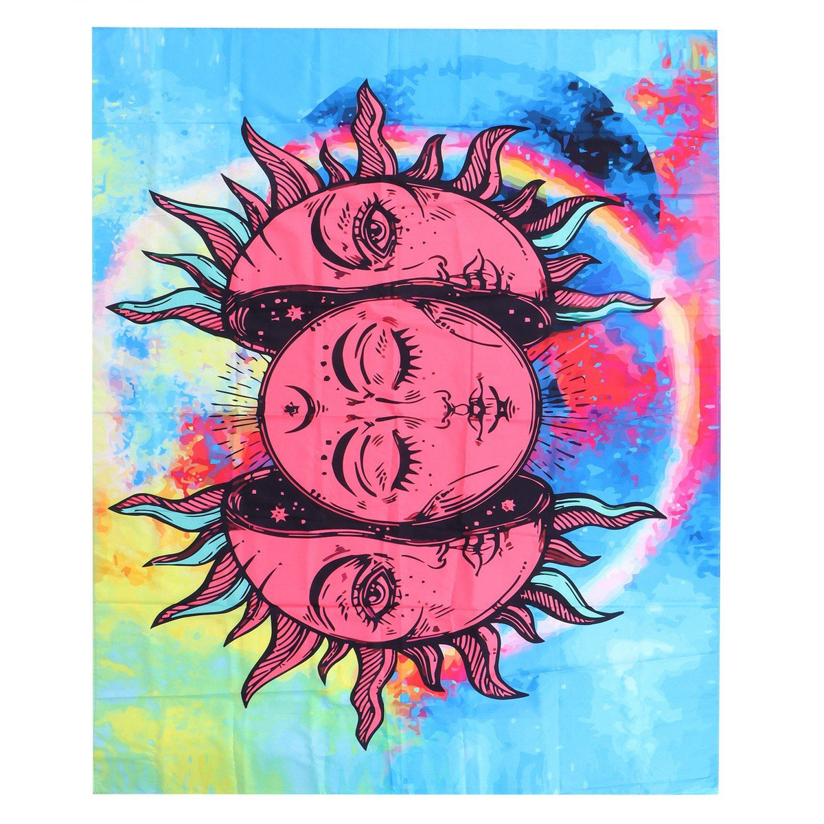 Sun Goddess Pattern Tapestry Wall Hanging for Bedroom Living Room Background Art Decor230x180cm
