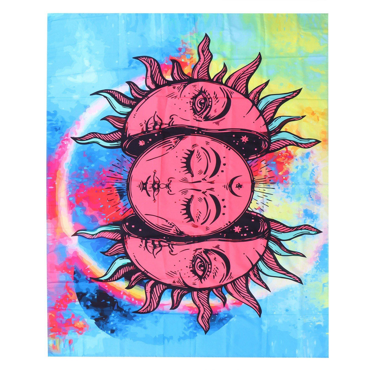Sun Goddess Pattern Tapestry Wall Hanging for Bedroom Living Room Background Art Decor230x180cm