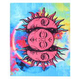 Sun Goddess Pattern Tapestry Wall Hanging for Bedroom Living Room Background Art Decor230x180cm