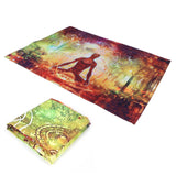 Forest Yoga Background Pattern Tapestry Wall Hanging Wall Blanket for Home Decor230x180cm