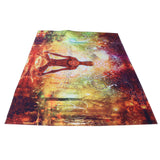 Forest Yoga Background Pattern Tapestry Wall Hanging Wall Blanket for Home Decor150x150cm - Extra Image