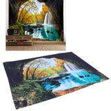 Cave River Landscape Pattern Tapestry Wall Hanging Wall Blanket for Bedroom Decor230x180cm - Extra Image