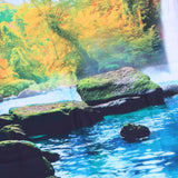 Cave River Landscape Pattern Tapestry Wall Hanging Wall Blanket for Bedroom Decor230x180cm - Extra Image