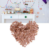 500Pcs Heart‑Shape Chips Wood Grain Slice Decoration DIY Hand‑Made Scrapbook Crafts - Extra Image