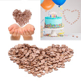 500Pcs Heart‑Shape Chips Wood Grain Slice Decoration DIY Hand‑Made Scrapbook Crafts - Extra Image