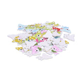 50Pcs Mixed Wooden Buttons Cartoon Dog Shape Button DIY HandSewn Clothes Decoration