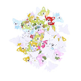 50Pcs Mixed Wooden Buttons Cartoon Dog Shape Button DIY HandSewn Clothes Decoration