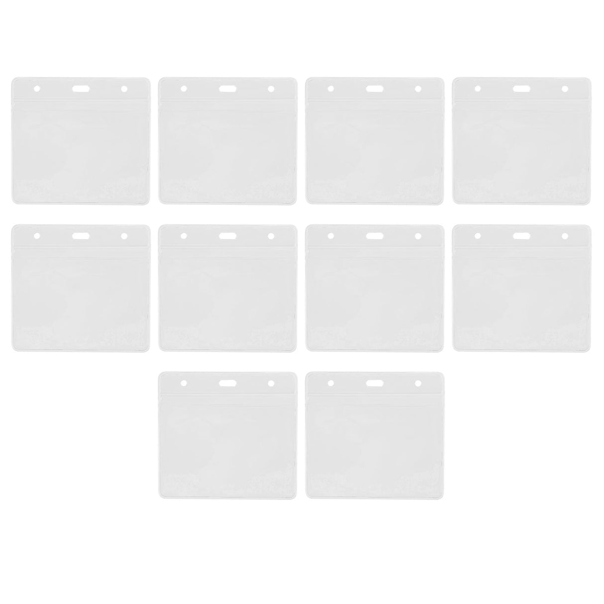 10PCS Card Protector Waterproof Immunization Record Card Holder Clear PVC Sleeve