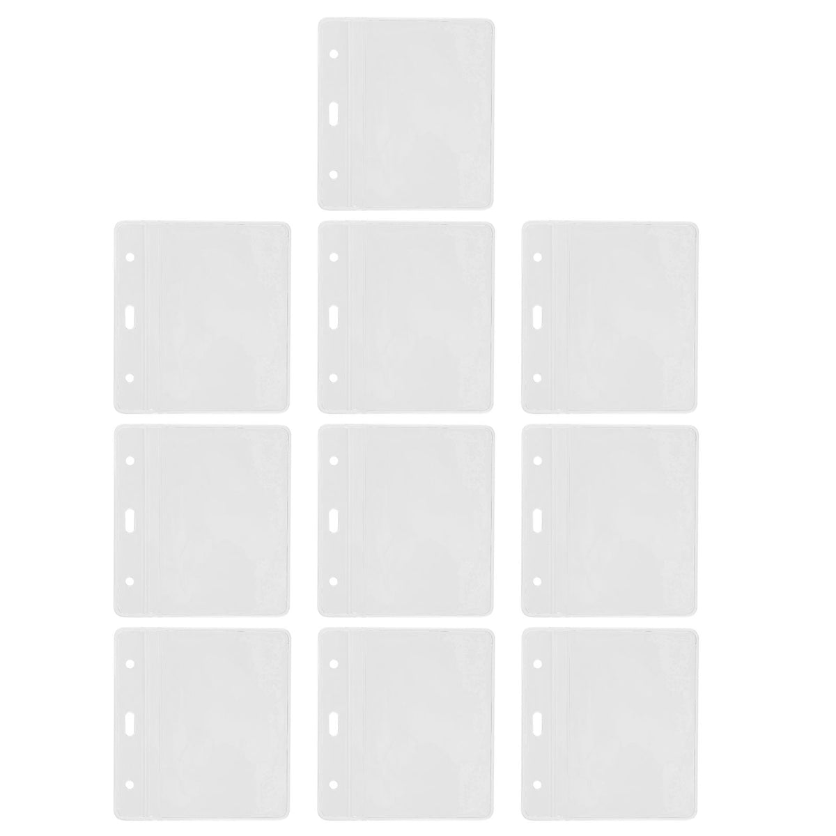 10PCS Card Protector Waterproof Immunization Record Card Holder Clear PVC Sleeve
