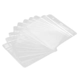 10PCS Card Protector Waterproof Immunization Record Card Holder Clear PVC Sleeve - Close-Up Angle