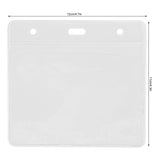 10PCS Card Protector Waterproof Immunization Record Card Holder Clear PVC Sleeve