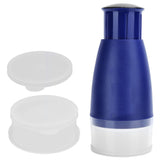 Manual Chopper Hand Press Garlic Ginger Garlic Chop Cutter Household with 2pcs Plastic BoxBlue