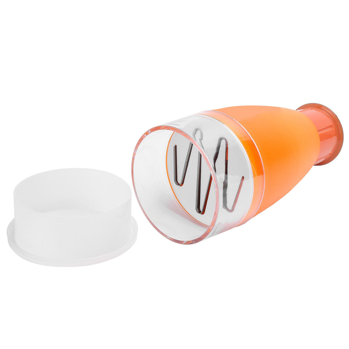 Manual Chopper Hand Press Garlic Ginger Garlic Chop Cutter Household with 2pcs Plastic BoxOrange