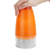 Manual Chopper Hand Press Garlic Ginger Garlic Chop Cutter Household with 2pcs Plastic BoxOrange - Rear View
