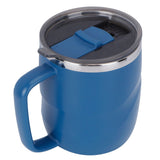 400ml Coffee Mug Stainless Steel Anti Scalding Water Cup with Lid for Home Office Wonderful Gift(Blue )
