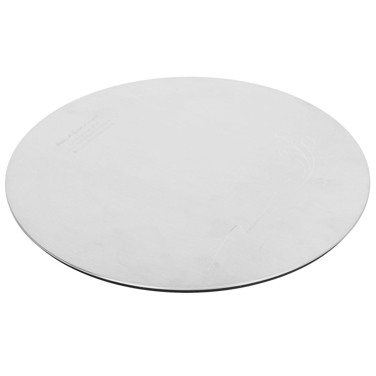 Round Sushi Plate Innovative 304 Stainless Steel Cake Dessert Dish Tray for Kitchen RestaurantL