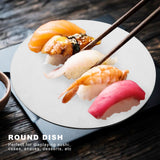 Round Sushi Plate Innovative 304 Stainless Steel Cake Dessert Dish Tray for Kitchen RestaurantL