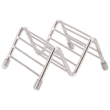 Taco Holder Innovative 304 Stainless Steel Pancake Stand Tray for Kitchen Restaurant1/2 Grid - Top-Down View
