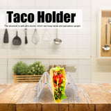 Taco Holder Innovative 304 Stainless Steel Pancake Stand Tray for Kitchen Restaurant1/2 Grid - Extra Image