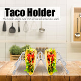 Taco Holder Innovative 304 Stainless Steel Pancake Stand Tray for Kitchen Restaurant2/3 Grid - Extra Image