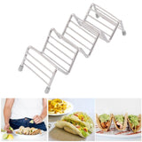 Taco Holder Innovative 304 Stainless Steel Pancake Stand Tray for Kitchen Restaurant3/4 Grid