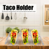Taco Holder Innovative 304 Stainless Steel Pancake Stand Tray for Kitchen Restaurant3/4 Grid