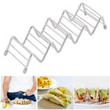 Taco Holder Innovative 304 Stainless Steel Pancake Stand Tray for Kitchen Restaurant4/5 Grid - Extra Image