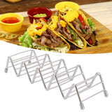 Taco Holder Innovative 304 Stainless Steel Pancake Stand Tray for Kitchen Restaurant4/5 Grid - Extra Image