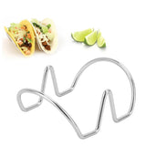 Taco Holder Stainless Steel Restaurant Mexican Taco Pancake Stand Kitchen Accessory(UShape 2 Grid ) - Extra Image