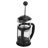 Coffee Tea Maker Kettle High Temperature Resistant Borosilicate Filter Teapot Hand Brewing Black600ml - Side View