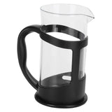 Coffee Tea Maker Kettle High Temperature Resistant Borosilicate Filter Teapot Hand Brewing Black600ml - 45-Degree Angle