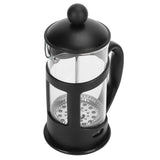 Coffee Tea Maker Kettle High Temperature Resistant Borosilicate Filter Teapot Hand Brewing Black600ml