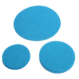Felt Dish Protection Pad Bowl Anti Friction Pad Pot Stacking Food Plate Divider Separator Protectors(Lake Green 48PCS) - Front View