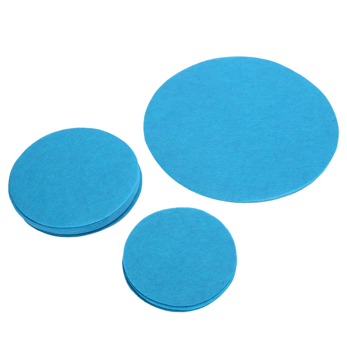 Felt Dish Protection Pad Bowl Anti Friction Pad Pot Stacking Food Plate Divider Separator Protectors(Lake Green 48PCS)