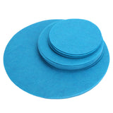 Felt Dish Protection Pad Bowl Anti Friction Pad Pot Stacking Food Plate Divider Separator Protectors(Lake Green 48PCS)