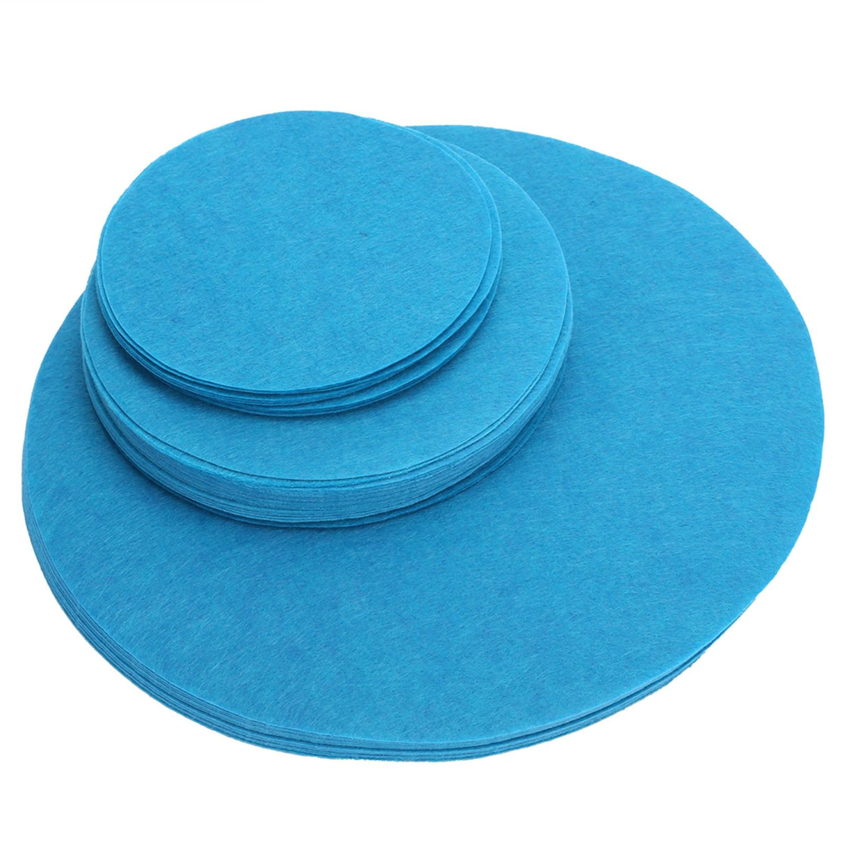Felt Dish Protection Pad Bowl Anti Friction Pad Pot Stacking Food Plate Divider Separator Protectors(Lake Green 48PCS)